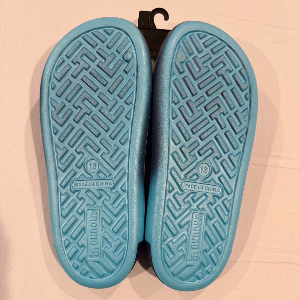 New Disney Stitch Slide Sandals Mens 13 Ombré Summer Pool Beach Vacation Lilo - Picture 3 of 5